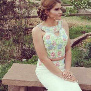 Mon cheri prom dress (white)